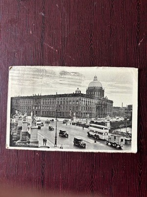 Berlin Palace, Royal Palace, Berlin, Germany, Postcard, Old Cars, Buses, c1930