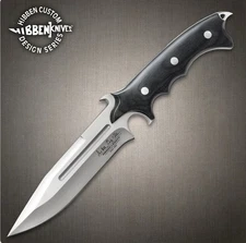 Hibben Legacy Combat Fighter Knife w/Premium Leather Sheath Included - New
