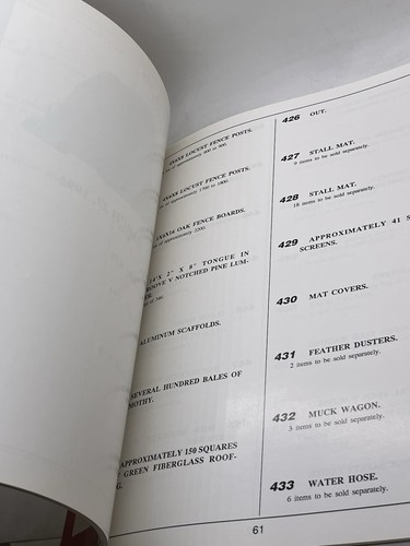 Catalogue de ventes aux enchères Calumet Farm 1992 programme Lexington Kentucky courses de chevaux - Photo 11/13