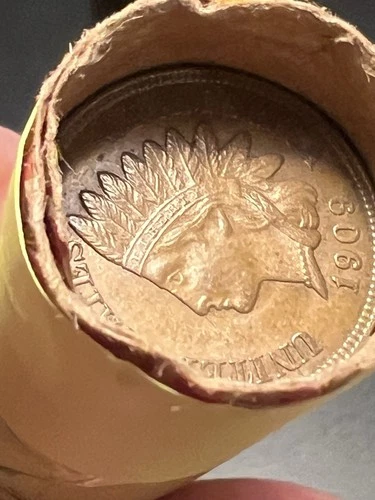 Shotgun Roll PDS Old Wheat Cent Un Researched 1909 P+ AU 1910 P END**Lot R X 89*