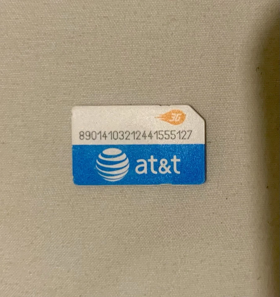 AT&T SIM Card 2G - For  iPhone 2G A1203. Used. Inactve. Vintage - Image 2 of 2