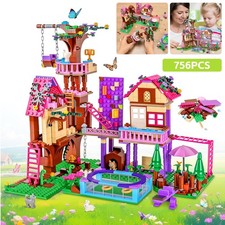 Baumhaus Pavillon Garten Bausteine Bauspielzeug Kinder Konstruktionsspielzeug DE