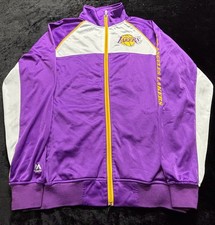 Men Medium Y2K Majestic Los Angeles Lakers Full-Zip Track Jacket