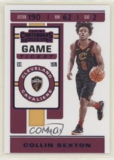 2019-20 Panini Contenders Game Ticket Purple 4/49 Collin Sexton #19 n1u
