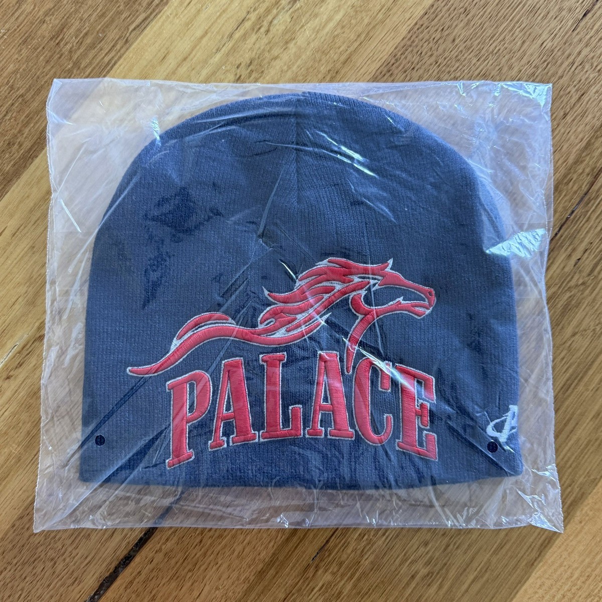 FW25 PALACE SKATEBOARDS HORSEPOWER NEIN CUFF BEANIE NAVY FW25 NEW
