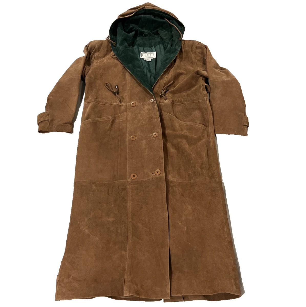 Veste Femme Drapée Ouverte BB Dakota 'Whisky' - Suédine Marron - Taille Petite (S) - Occasion TB