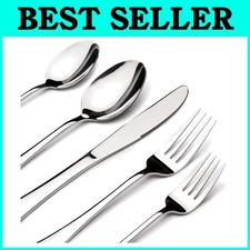 60-Piece Stainless Steel Flatware Cutlery Set for 12