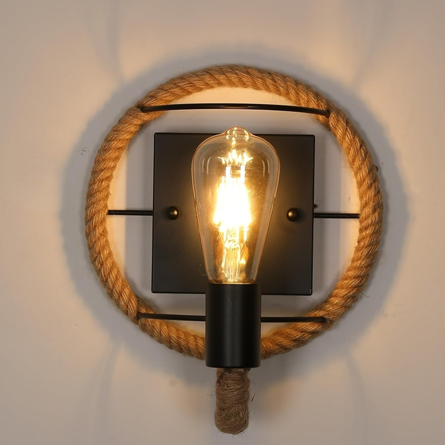 Applique Da Interno Vintage, Retrò Industriale Ferro Lampada Da Parete a Forma D