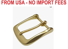 1 1/2" 38 mm Heavy Duty Solid Brass Single Prong Belt Buckle For Leather Belt