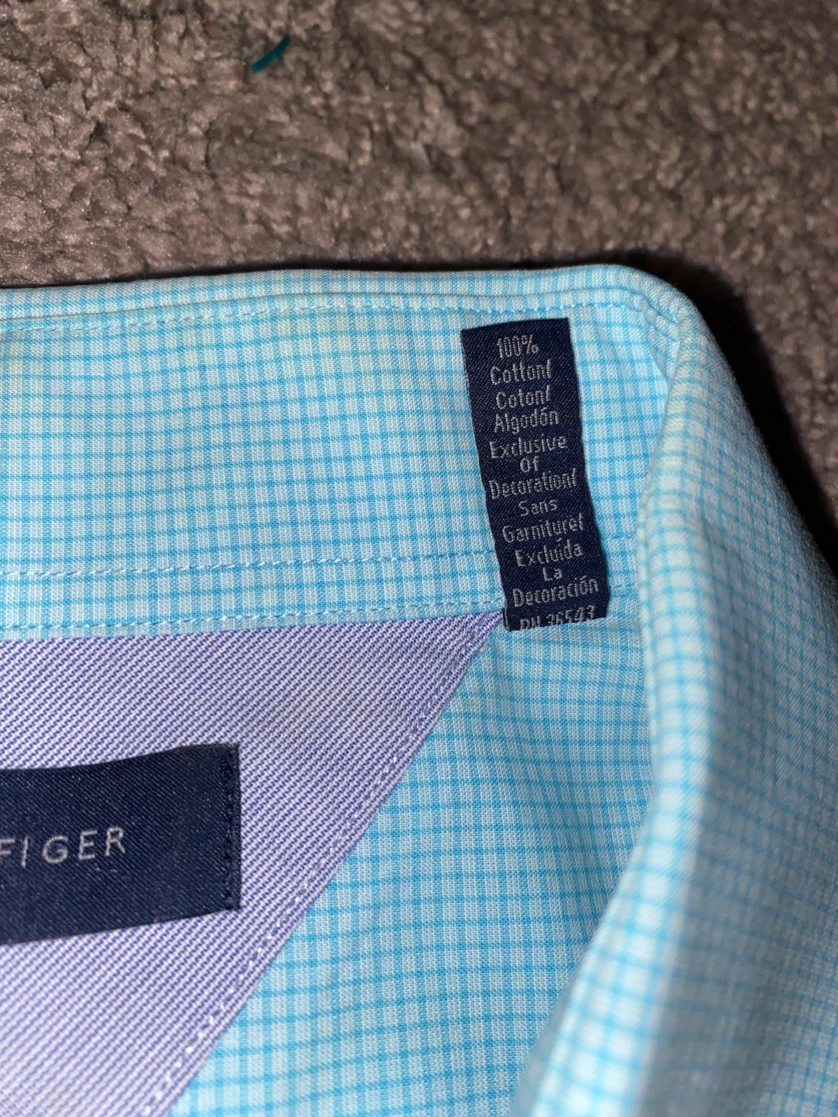 Tommy Hilfiger Button Up Down Mens Size XL Beach Blue Summer Work Dress Shirt