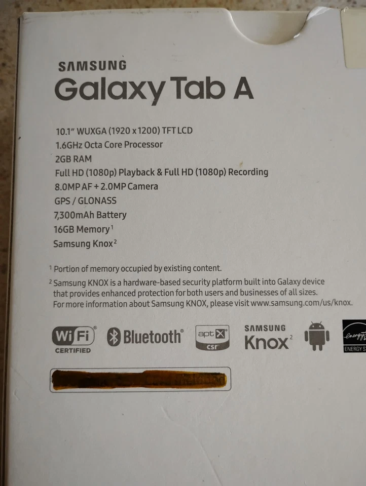 Samsung Galaxy Tab A SM-T580NZKMXAR 10.1" 16GB Wi-Fi Tablet Black - Image 4 of 4