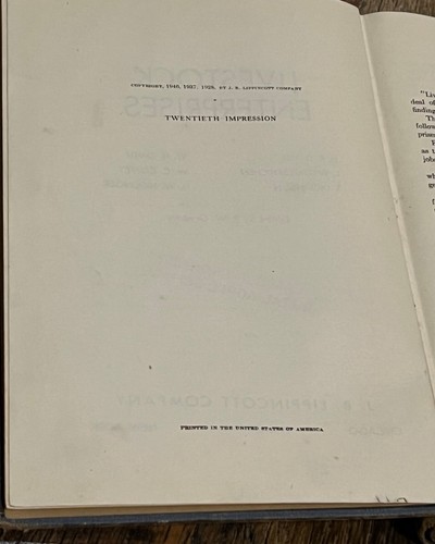 Vintage 1946 Livestock Enterprises Revised by Dickinson, Davis, Gregory - Picture 8 of 8