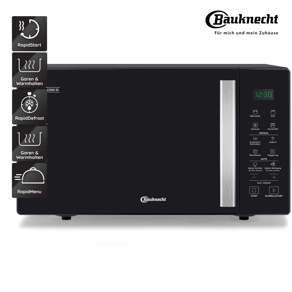 Bauknecht MW 253 SM2 Mikrowelle 7 Leistungsstufen RapidDefrost Auftaufunktion