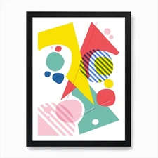 Abstract Pop Iv Art Print Framed Wall Art Poster Canvas Print Picture