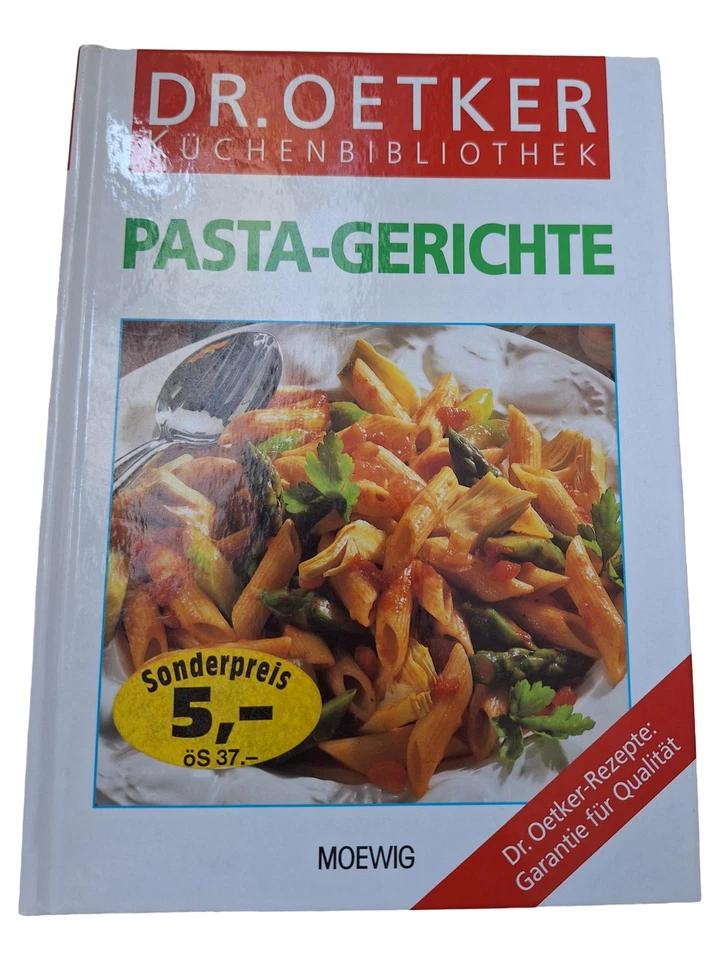 Dr. Oetker Livre de Cuisine Pâtes Recettes Bibliothèque Relié - Photo 1/1