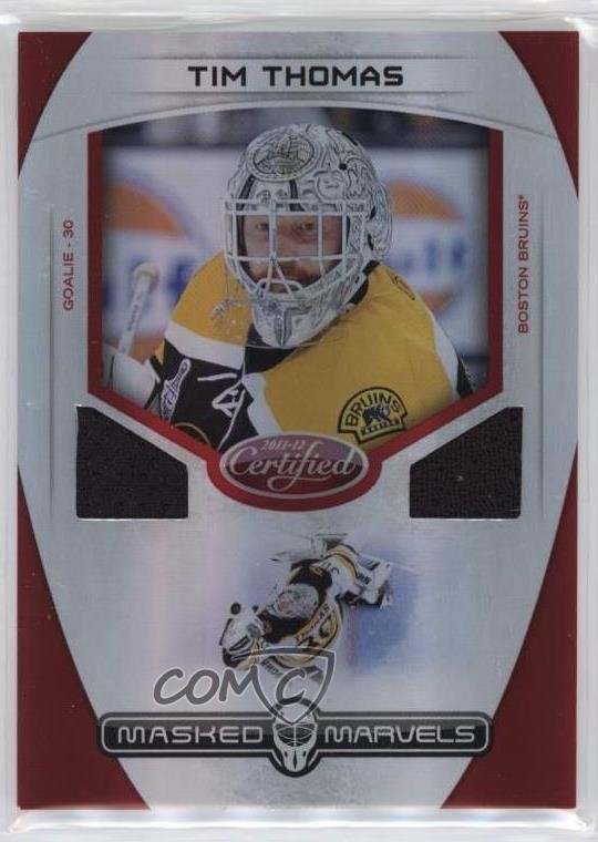 2011-12 Certified Marvels Materials 92/99 Tim Thomas #2 1q2