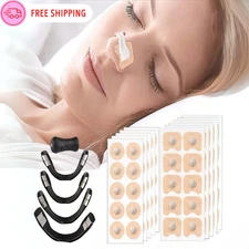 Magnetic Better Breath Nose Clip Anti Snoring Nasal Dilator & Strips Set Sleep