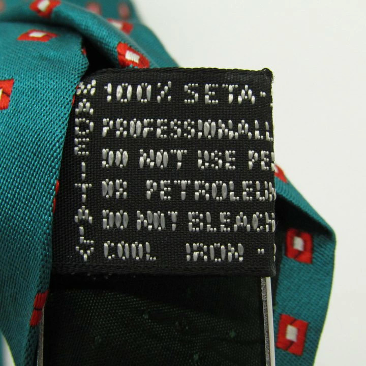 Gianni Versace Medusa Silk Tie Green Necktie Mens Luxury Authentic Rare thumbnail 5