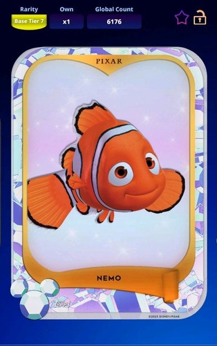 NEMO - BASE 2025 - DIAMOND - TIER 7 - TOPPS DISNEY COLLECT DIGITAL