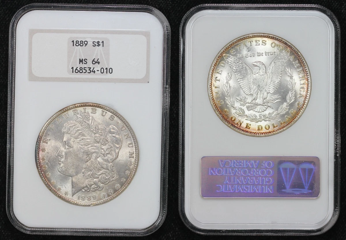 MS 64 Graded 1889 Year Morgan US Dollars (1878-1921) for sale | eBay