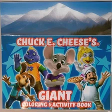 CHUCK E. CHEESE  RARE COLLECTORS Giant Coloring& Activity Book  16"×11" 24 Pages