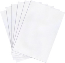 6 Pieces Aida Cloth 14 Count White Cross Stitch Fabric for Craft Embroidery, Han