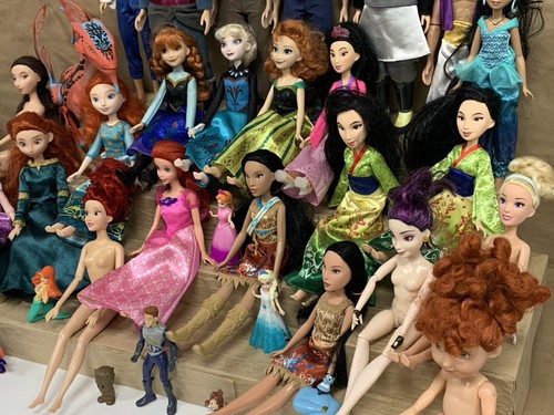 Enorme Lote Muñecas Disney Príncipe Princesa Sirena Congelada Mulan Alladin Pocahontas - Imagen 18 de 20