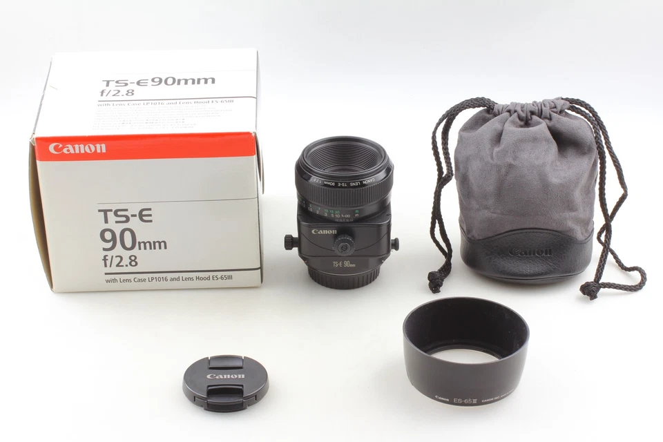 [Excelente COMO NUEVO/caja] Lente para cámara fotográfica Canon TS-E TSE 90 mm f2,8 cambio de inclinación de JAPÓN Foto 2 de 4