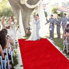 Aisle Runners for Weddings Red Carpet Runner for Party 5X15FT Velvet Runner W...
