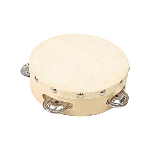 Natural Tambourines Single Row Jingle Educational Musical Instrument Gift - Picture 12 of 13