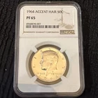 1964 Proof Kennedy Half Dollar Accented Hair NGC PF65 |Rare Variety| Estate Sale