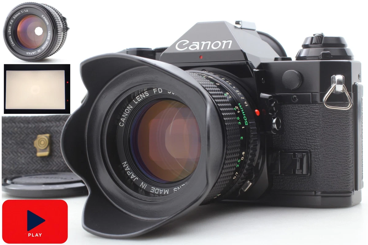 [Casi COMO NUEVA] Programa Canon AE-1 Negra Nueva FD NFD 50mm F1.4 Cámara fotográfica de JAPÓN