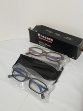 Bossace Premium Screen Glasses 2 Pack, Tortoise Black, Medium