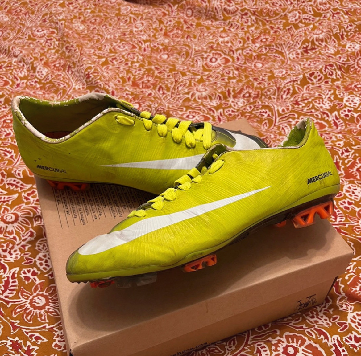 Nike Mercurial Vapor Superfly I 2010 FG Football Boots Rare Cactus