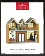 2022 Hallmark Nostalgic Houses and Shops Keepsake Korners Bicycle Shop 39th 