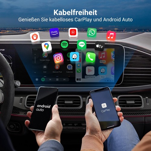 Adattatore 3 in 1 AirPlay Screen Mirroring 5G Wireless CarPlay e Android Auto - Foto 6 di 7
