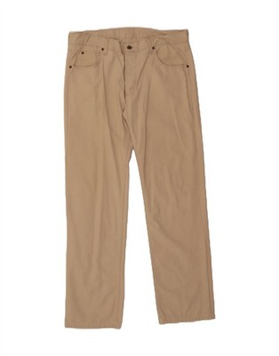 LEE Herren Straight Freizeit Hose W36 L34 Beige Baumwolle BL02