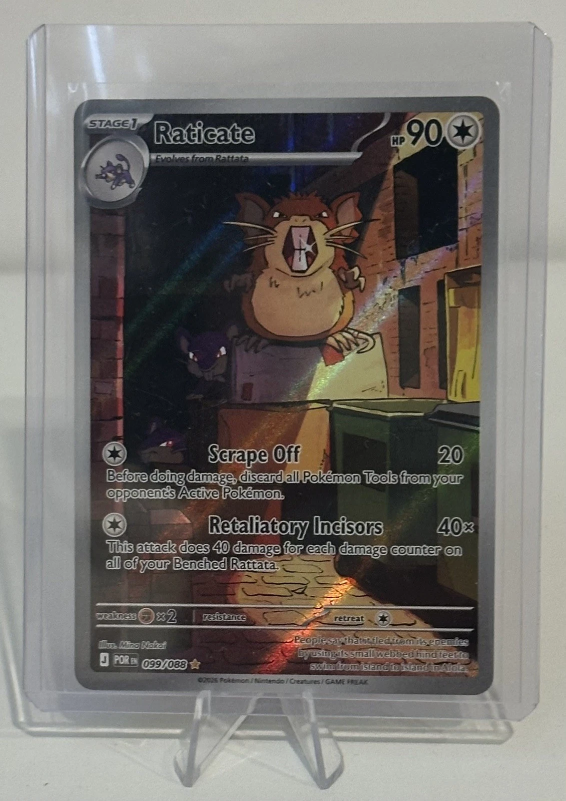 Raticate - 099/088 - Illustration Rare - Perfect Order - Pokemon Card - NM/M