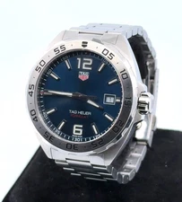 41mm Tag Heuer Formula 1 WAZ1118 Blue Dial Quartz Swiss Made Wristwatch - No Box