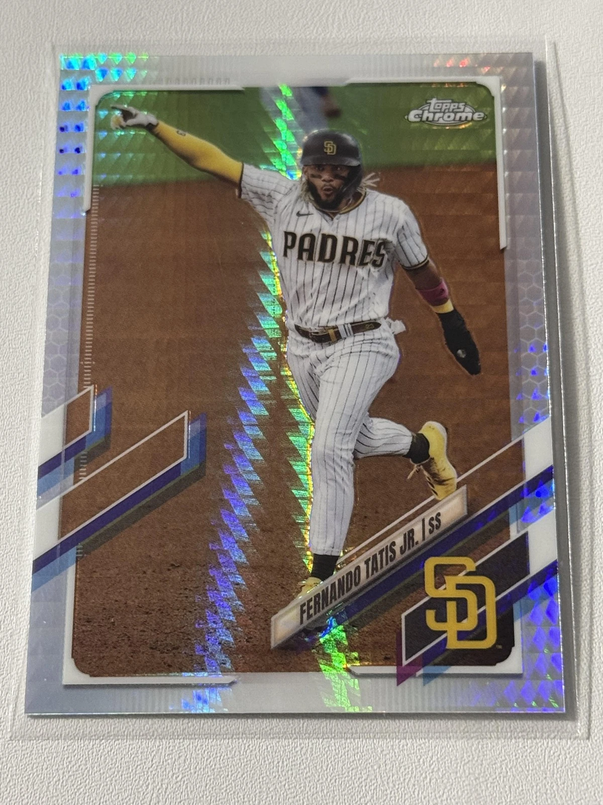 2021 Fernando Tatis Jr. Topps Prizm Refractor BASEBALL #1 San Diego Padres