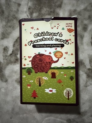 Children's Preschool Cards For Learning And Playing 