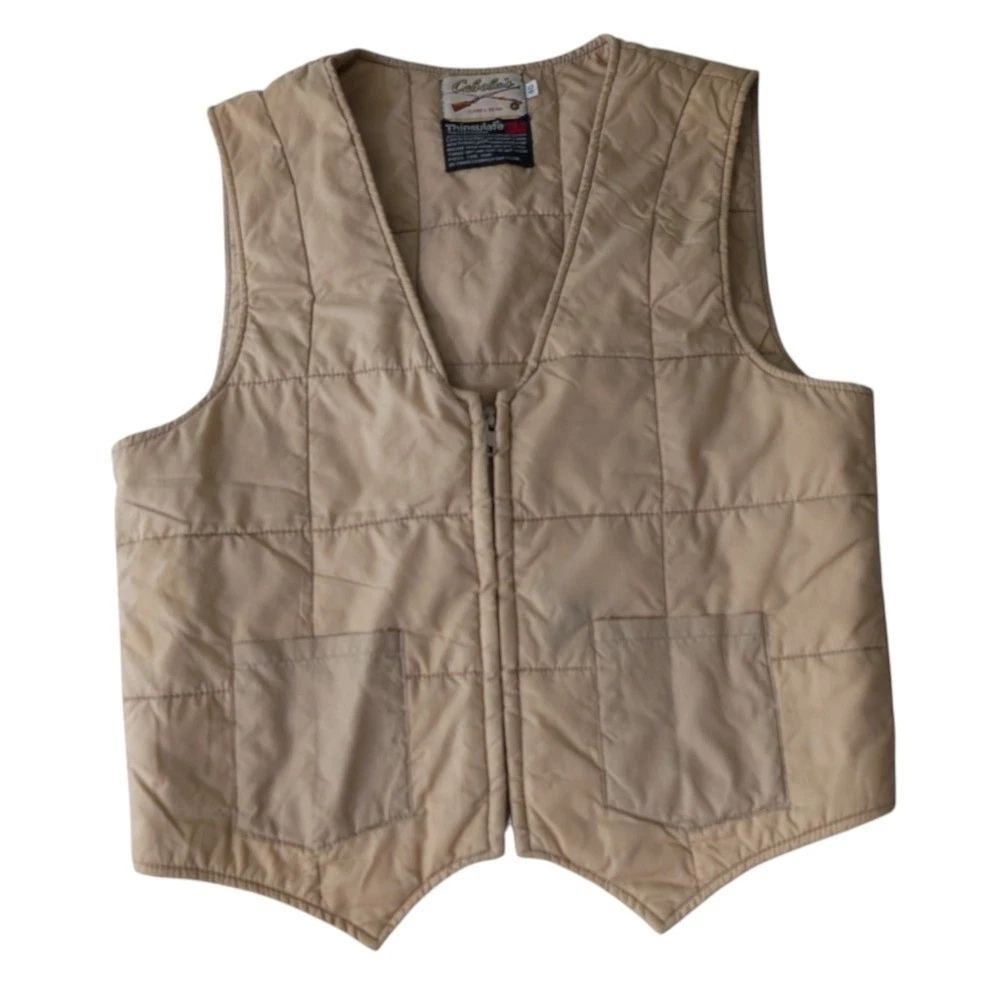 Gilet De Chasse Cabela's Outfitter Series Homme XL - Beige, Ventilé, Safari