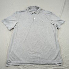 Vineyard Vines Shirt Mens Extra Large Gray On The Go Sankaty Polo Performance