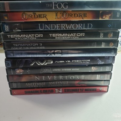 Sci-Fi Horror DVD Lot of 11 Movies Underworld  The Order Fog Terminator 3