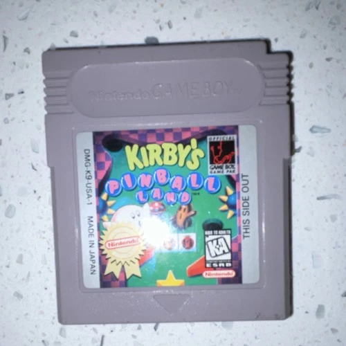 Kirby Pinball (Nintendo Game Boy, 1989) Authentic Tested & Working With Manual
