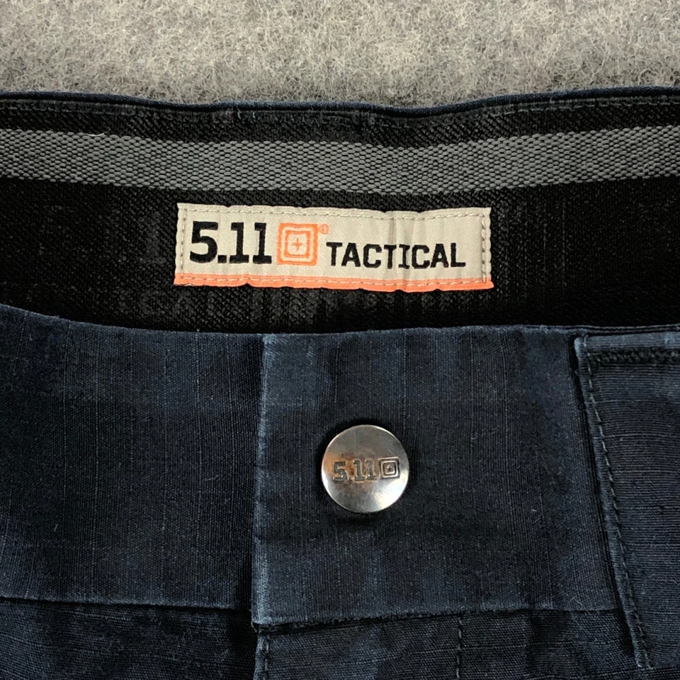 5.11 Tactical Pants Mens 34 Navy Blue Cargo Workwear Uniform Stretch Waist - Image 3 of 4