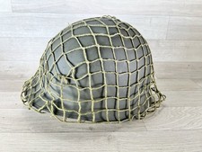 Original Cold War era Austrian Army M1 M75 Combat Helmet Original Netting