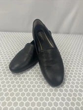 Vionic Willa II Black Leather Loafer Size 8 Shoes Slip On