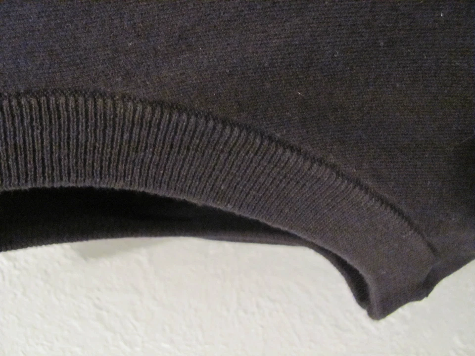 NEW XLT XT XL TALL Cyprus Links V-Neck Sweater VEST SOLID BLACK $60 - Image 3 of 4