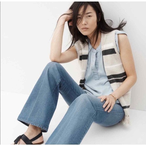 Madewell Fringe Knit Stripe Coastward 